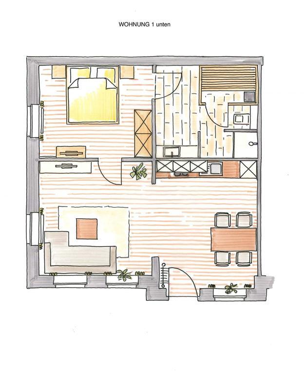Altstadt Wohnung 1 "Luetje Hoern" บอร์คุม ภายนอก รูปภาพ